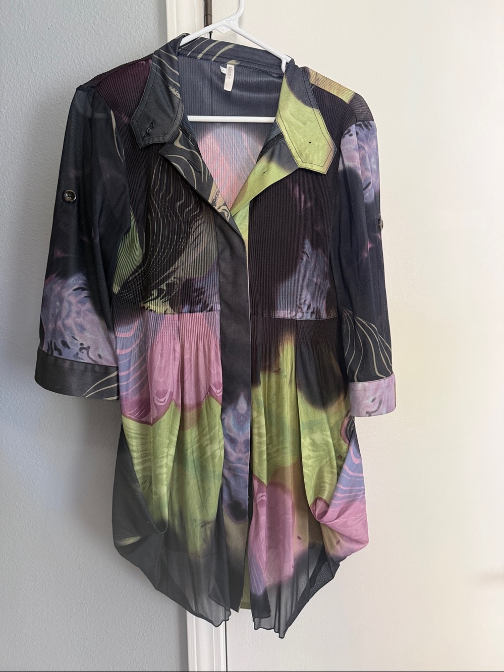Vintage Lindi Blouse psychedelic BoHo tiedye size small